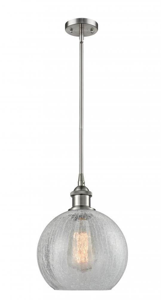 Athens - 1 Light - 8 inch - Brushed Satin Nickel - Mini Pendant