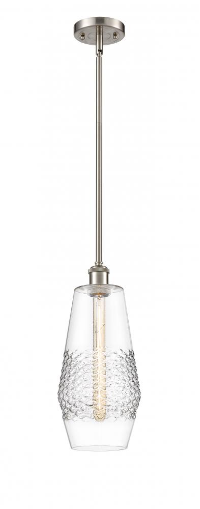 Windham - 1 Light - 7 inch - Brushed Satin Nickel - Mini Pendant