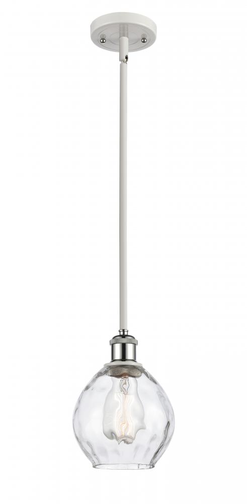 Waverly - 1 Light - 6 inch - White Polished Chrome - Mini Pendant