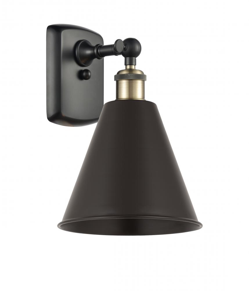 Berkshire - 1 Light - 8 inch - Black Antique Brass - Sconce