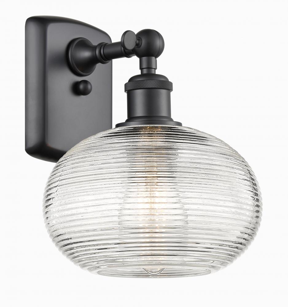 Ithaca - 1 Light - 8 inch - Matte Black - Sconce