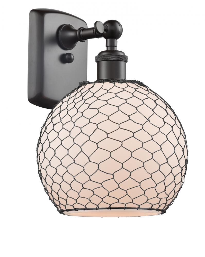 Farmhouse Chicken Wire 1 Light Sconce