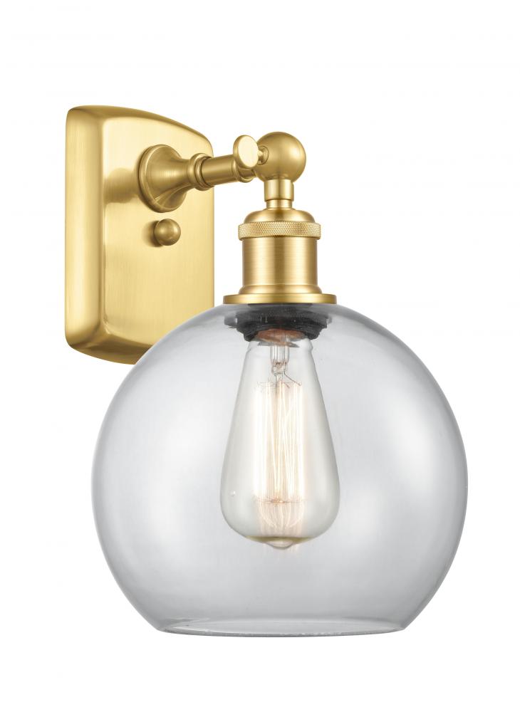 Athens - 1 Light - 8 inch - Satin Gold - Sconce