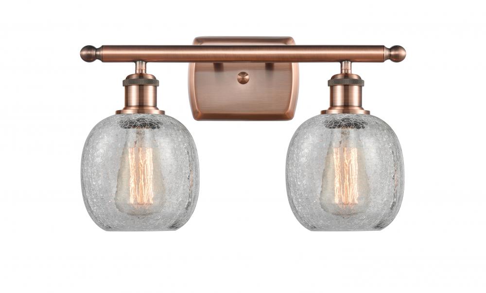 Belfast - 2 Light - 16 inch - Antique Copper - Bath Vanity Light