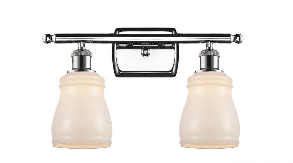 Ellery - 2 Light - 15 inch - Polished Chrome - Bath Vanity Light