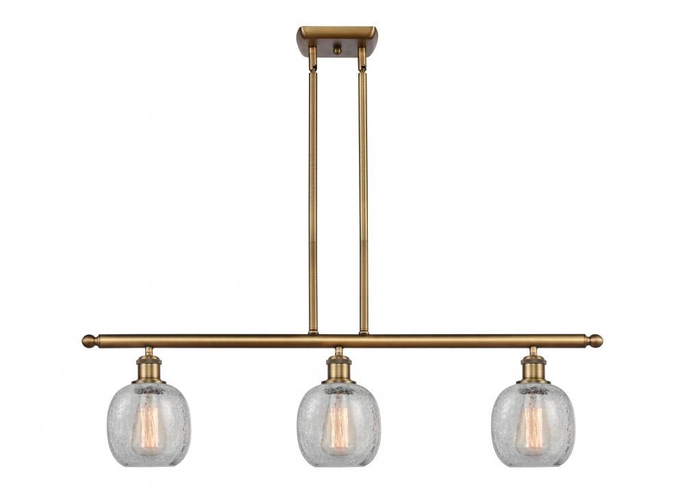 Belfast - 3 Light - 36 inch - Brushed Brass - Cord hung - Island Light