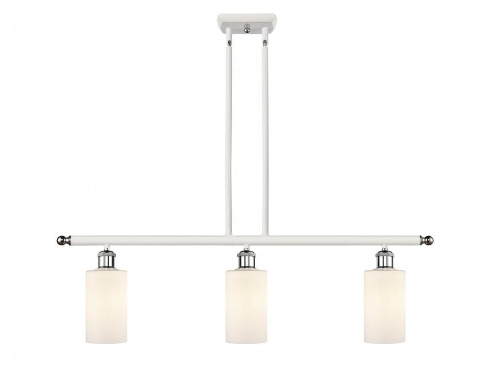 Clymer - 3 Light - 36 inch - White Polished Chrome - Cord hung - Island Light