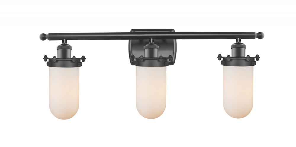 Kingsbury - 3 Light - 24 inch - Matte Black - Bath Vanity Light