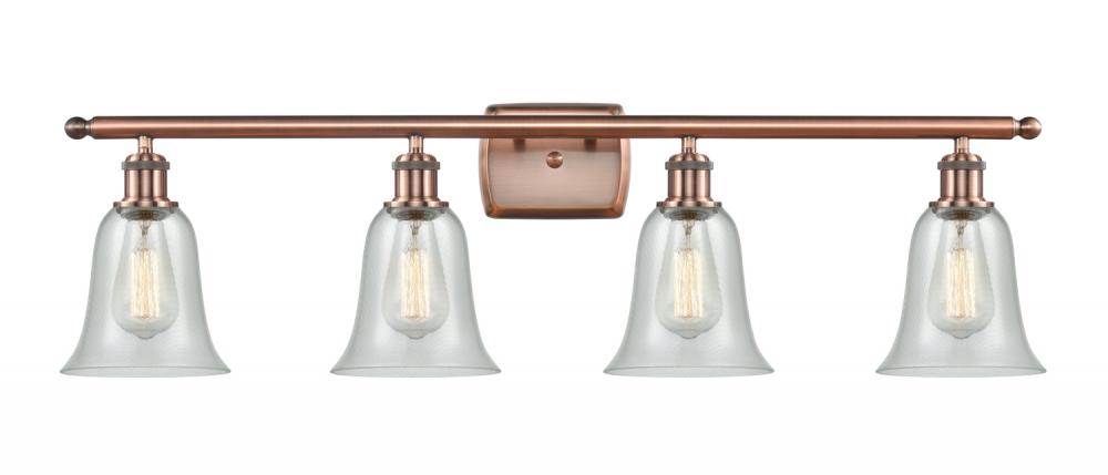 Hanover - 4 Light - 36 inch - Antique Copper - Bath Vanity Light