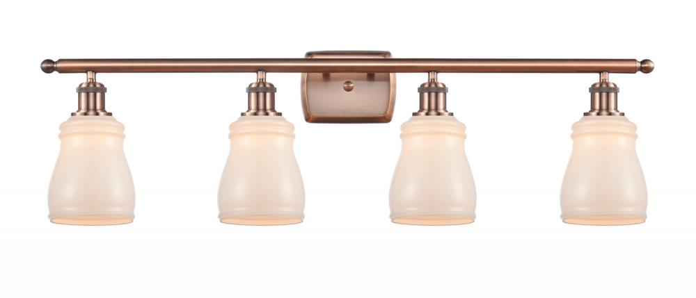 Ellery - 4 Light - 35 inch - Antique Copper - Bath Vanity Light