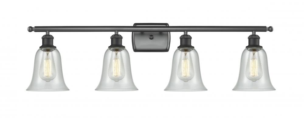 Hanover - 4 Light - 36 inch - Matte Black - Bath Vanity Light