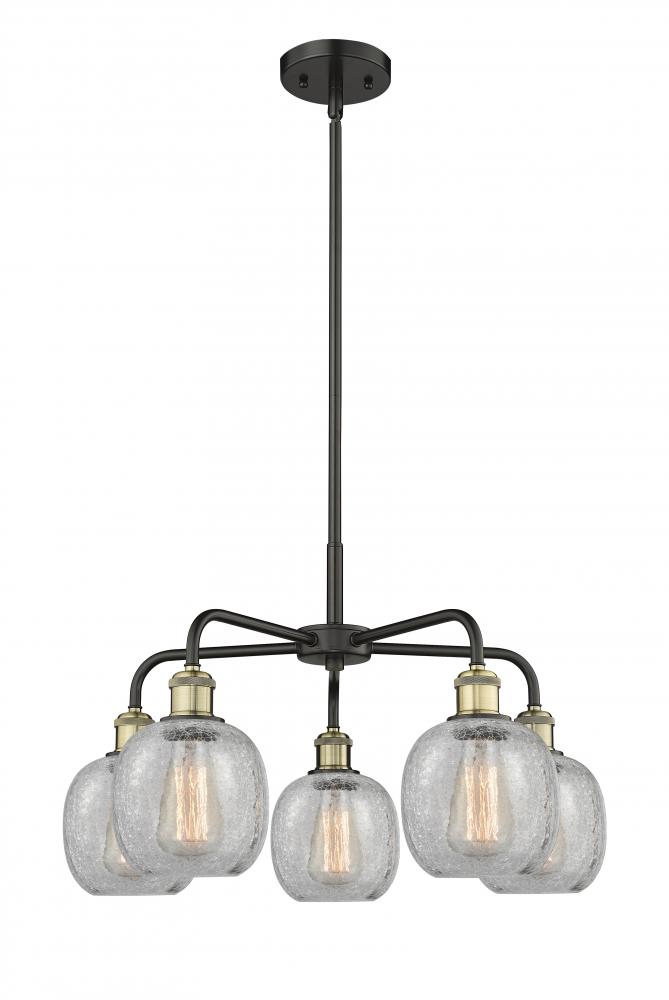 Belfast - 5 Light - 24 inch - Black Antique Brass - Chandelier