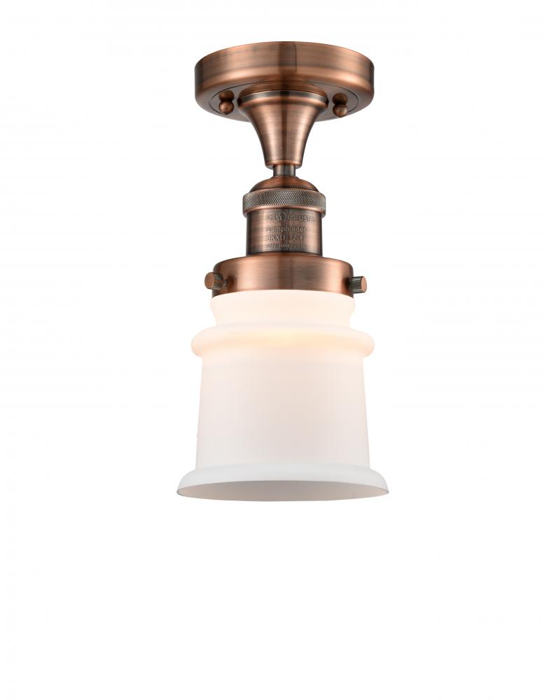 Canton - 1 Light - 6 inch - Antique Copper - Semi-Flush Mount