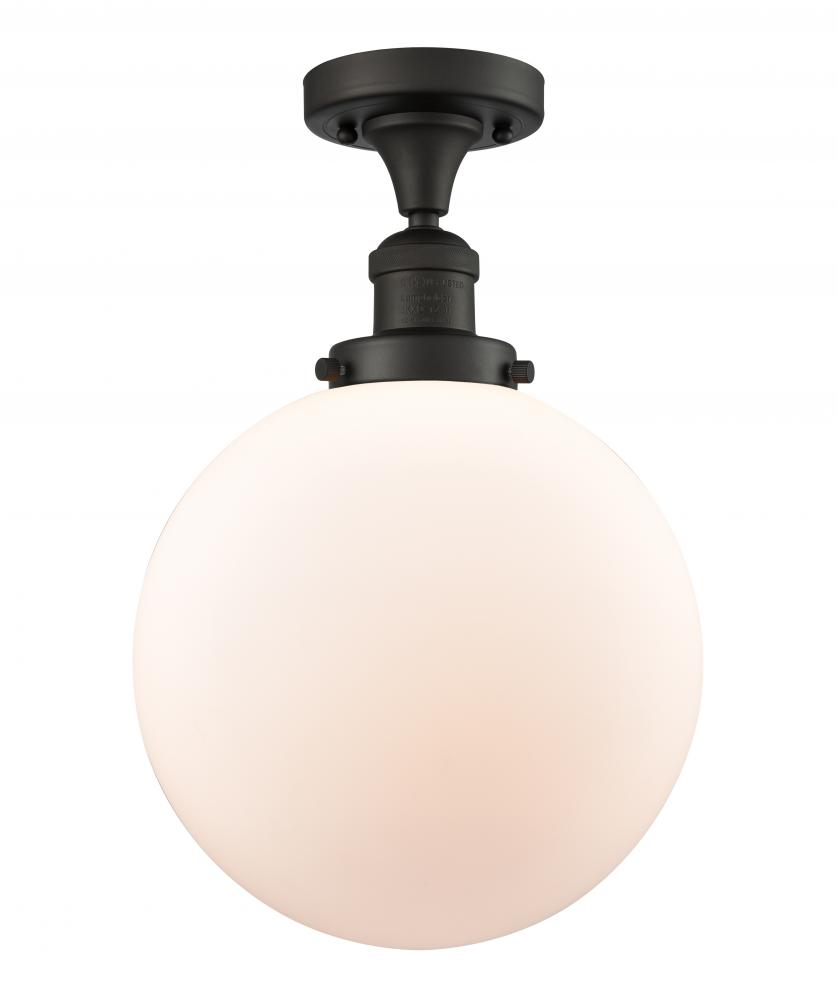 Beacon - 1 Light - 10 inch - Oil Rubbed Bronze - Semi-Flush Mount