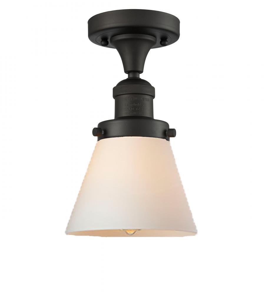 Cone - 1 Light - 7 inch - Oil Rubbed Bronze - Semi-Flush Mount