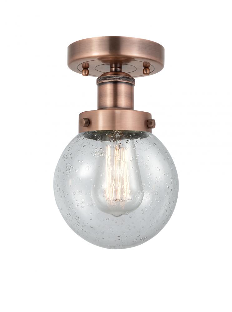 Beacon - 1 Light - 6 inch - Antique Copper - Semi-Flush Mount