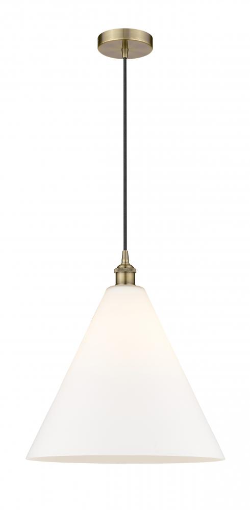 Berkshire - 1 Light - 16 inch - Antique Brass - Mini Pendant