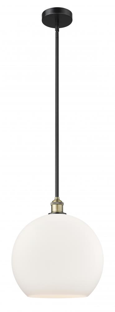 Athens - 1 Light - 14 inch - Black Antique Brass - Cord hung - Pendant