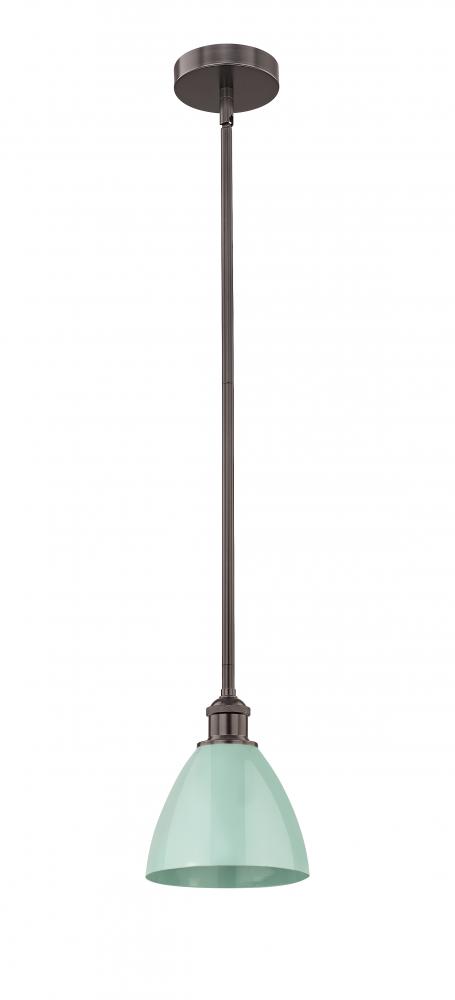 Plymouth - 1 Light - 8 inch - Oil Rubbed Bronze - Cord hung - Mini Pendant