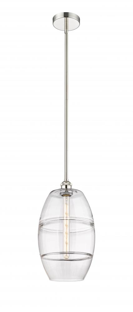 Vaz - 1 Light - 10 inch - Polished Nickel - Cord hung - Mini Pendant