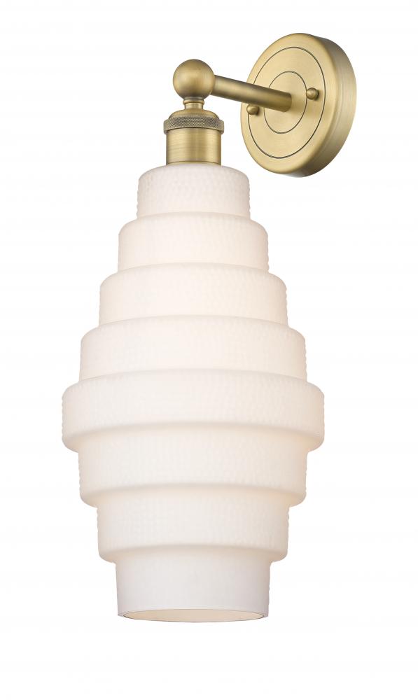 Cascade - 1 Light - 8 inch - Brushed Brass - Sconce