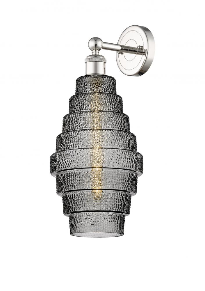 Cascade - 1 Light - 8 inch - Polished Nickel - Sconce