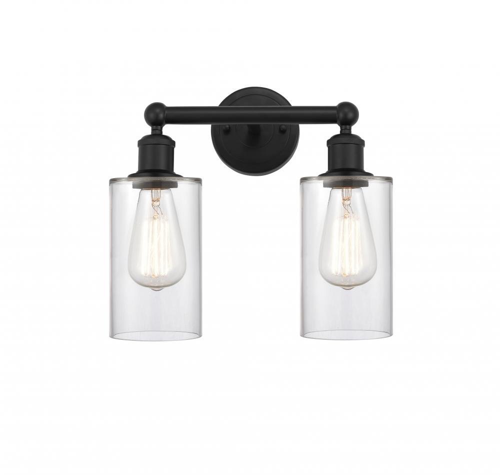 Clymer - 2 Light - 13 inch - Matte Black - Bath Vanity Light