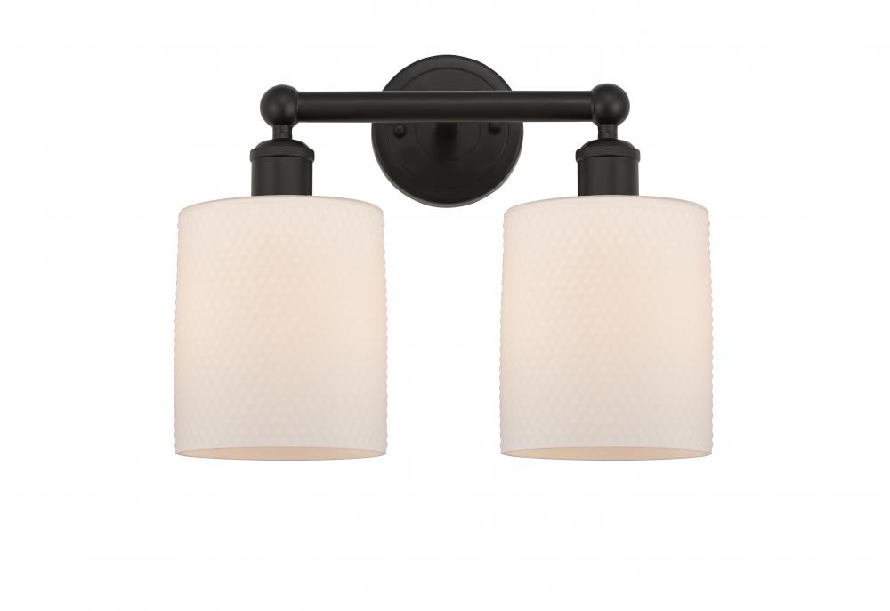 Cobbleskill - 2 Light - 14 inch - Oil Rubbed Bronze - Bath Vanity Light