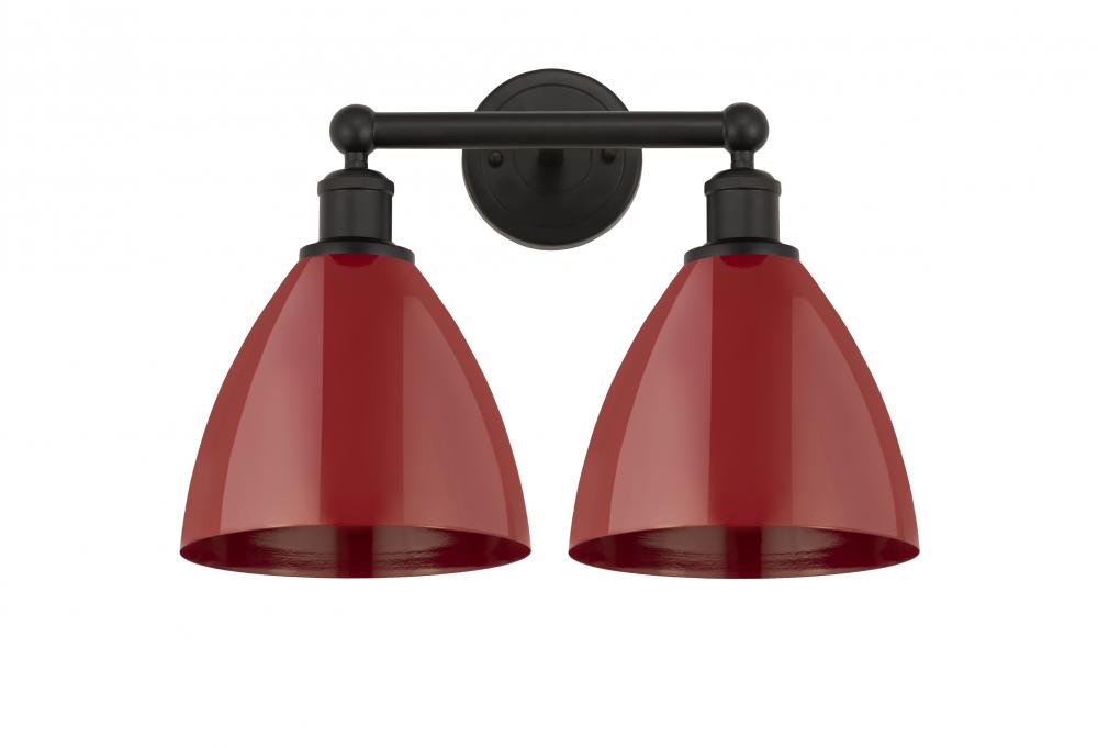 Plymouth - 2 Light - 17 inch - Oil Rubbed Bronze - Bath Vanity Light