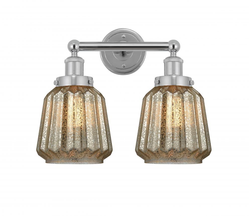 Chatham - 2 Light - 16 inch - Polished Chrome - Bath Vanity Light