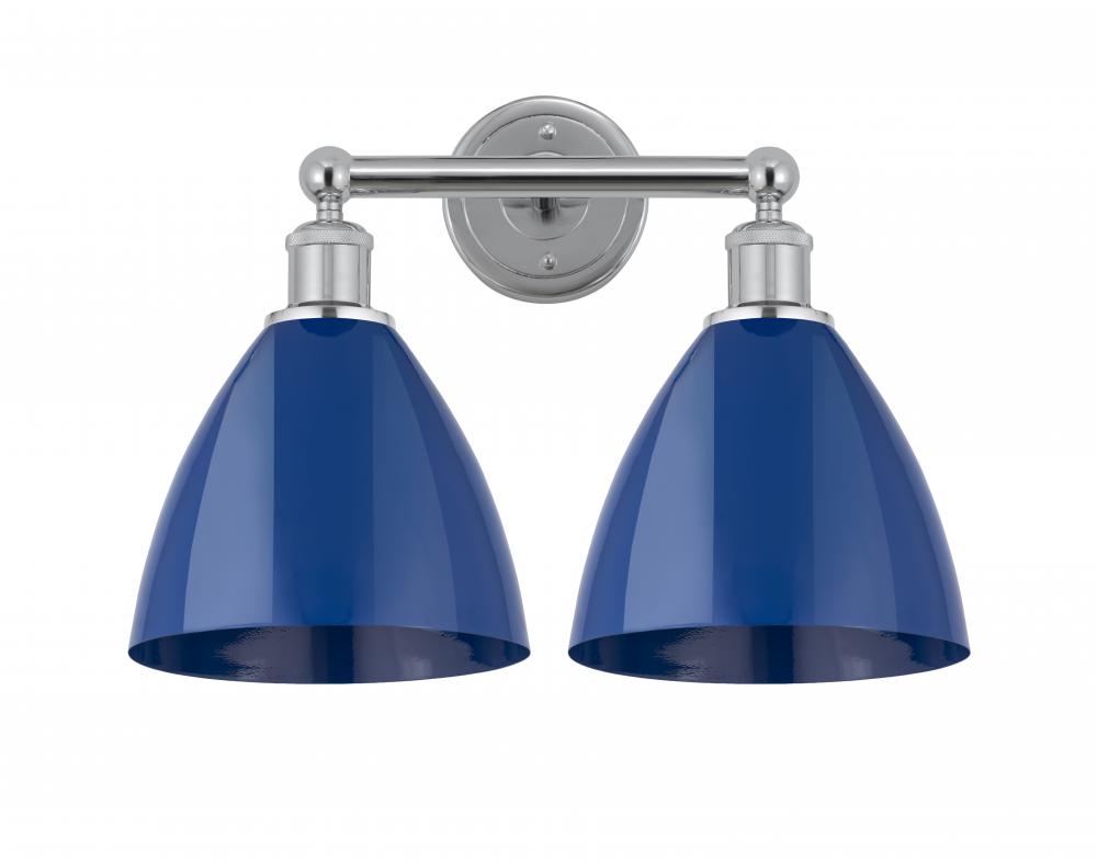 Plymouth - 2 Light - 17 inch - Polished Chrome - Bath Vanity Light