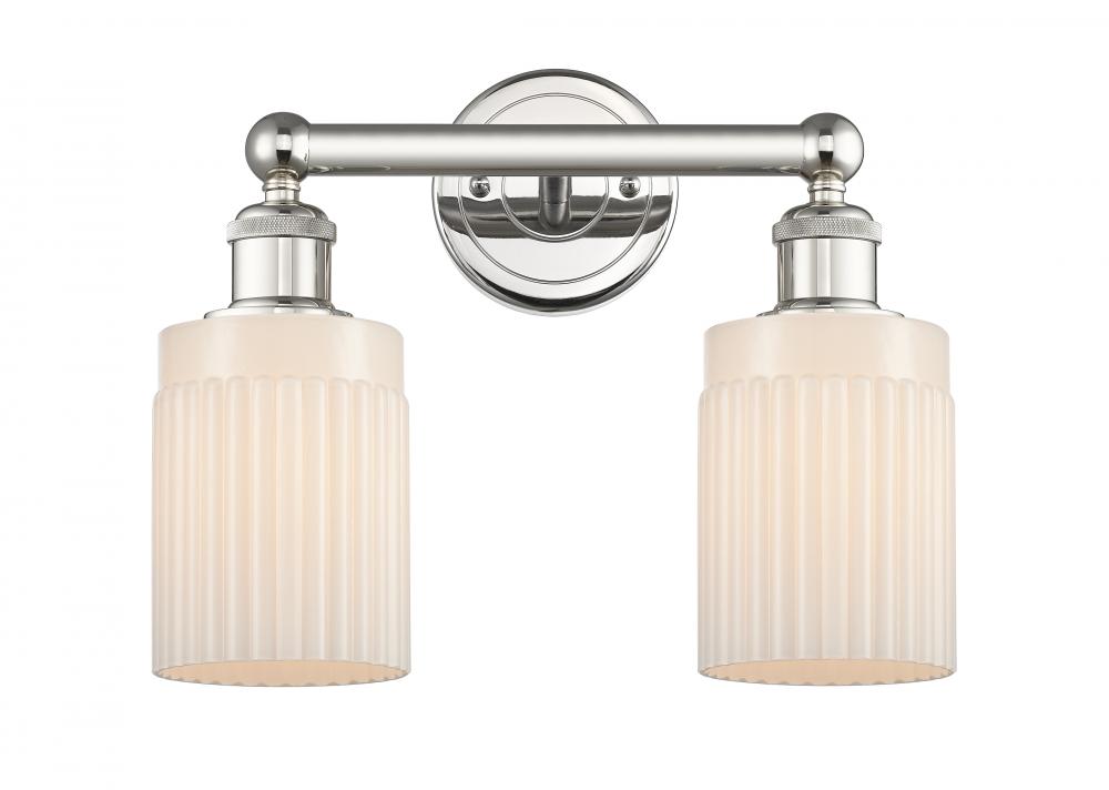 Hadley - 2 Light - 14 inch - Polished Nickel - Bath Vanity Light