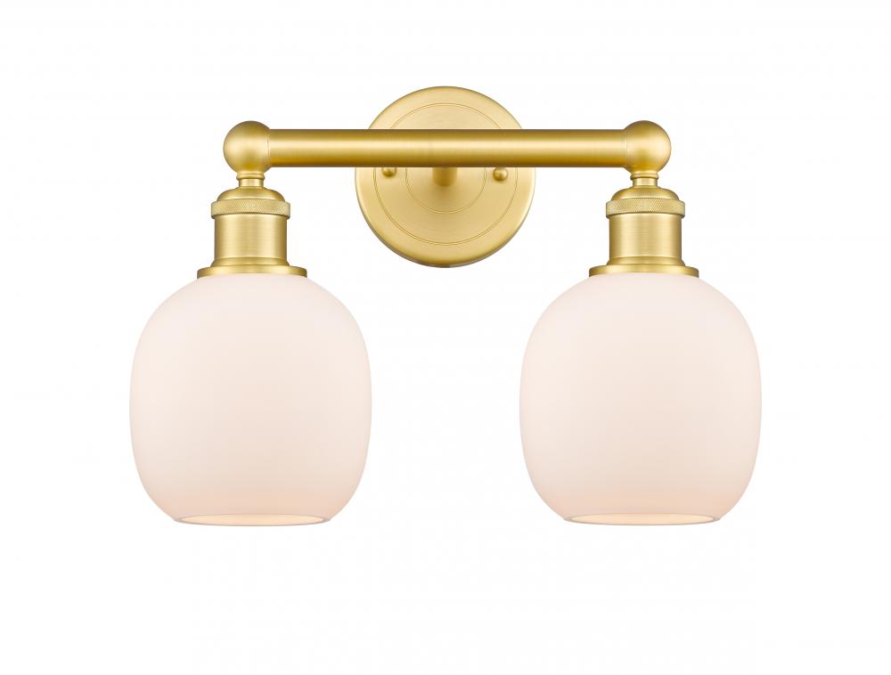 Belfast - 2 Light - 15 inch - Satin Gold - Bath Vanity Light