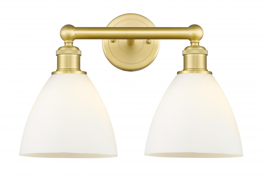 Bristol - 2 Light - 17 inch - Satin Gold - Bath Vanity Light