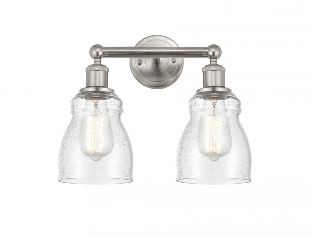 Ellery - 2 Light - 14 inch - Brushed Satin Nickel - Bath Vanity Light