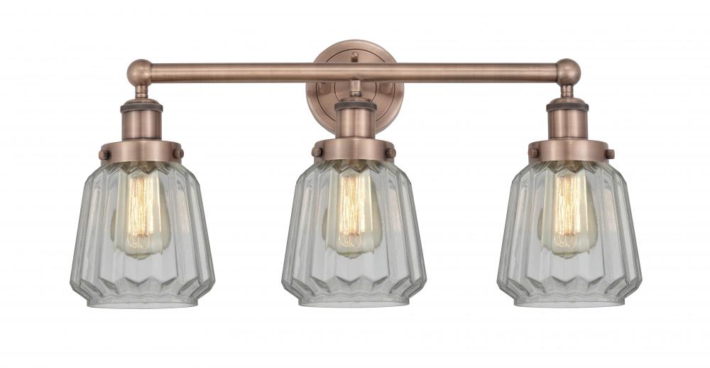 Chatham - 3 Light - 25 inch - Antique Copper - Bath Vanity Light