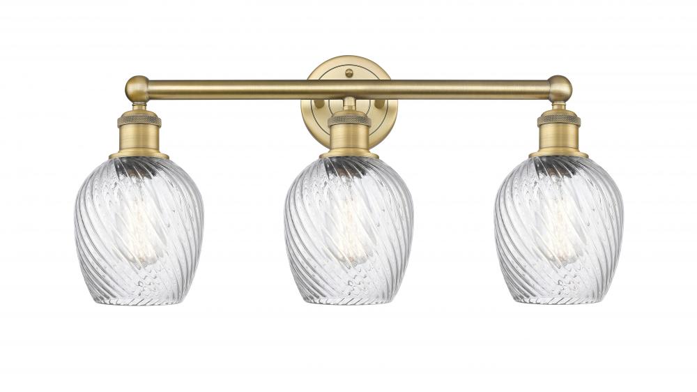 Salina - 3 Light - 24 inch - Brushed Brass - Bath Vanity Light