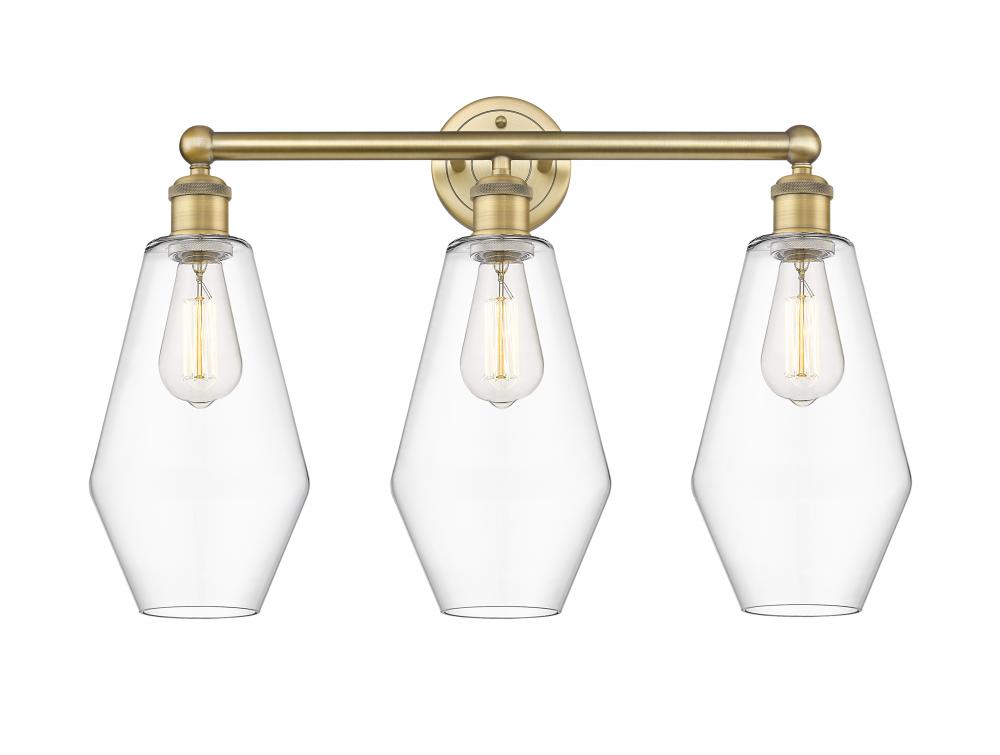 Cindyrella - 3 Light - 25 inch - Brushed Brass - Bath Vanity Light