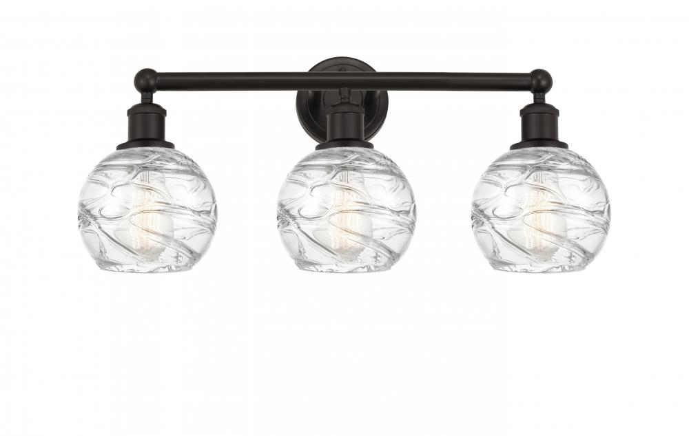 Athens Deco Swirl - 3 Light - 24 inch - Oil Rubbed Bronze - Bath Vanity Light