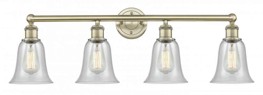 Hanover - 4 Light - 33 inch - Antique Brass - Bath Vanity Light