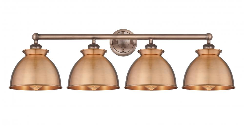 Adirondack - 4 Light - 35 inch - Antique Copper - Bath Vanity Light