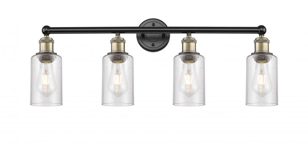 Clymer - 4 Light - 31 inch - Black Antique Brass - Bath Vanity Light