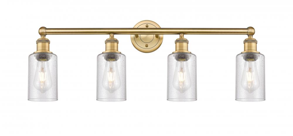 Clymer - 4 Light - 31 inch - Brushed Brass - Bath Vanity Light