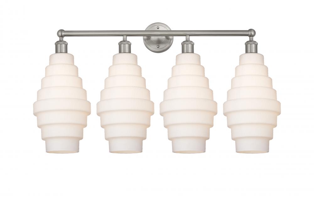 Cascade - 4 Light - 35 inch - Satin Nickel - Bath Vanity Light