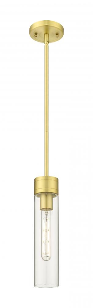 Boreas - 1 Light - 3 inch - Satin Gold - Stem Hung - Mini Pendant