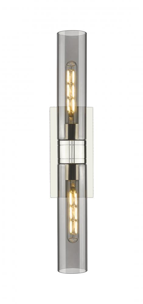 Boreas - 2 Light - 24 inch - Polished Nickel - Bath Vanity Light