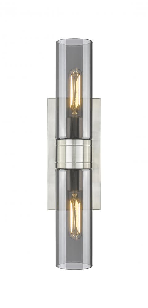 Boreas - 2 Light - 18 inch - Satin Nickel - Bath Vanity Light