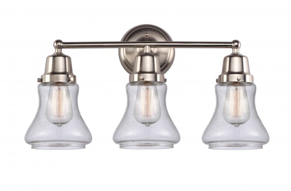 Bellmont - 3 Light - 22 inch - Brushed Satin Nickel - Bath Vanity Light