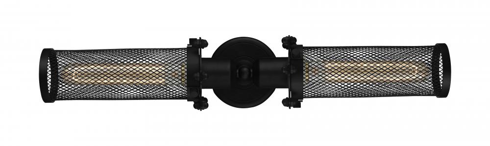 Quincy Hall - 2 Light - 21 inch - Matte Black - Bath Vanity Light