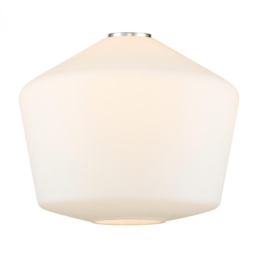 Cindyrella Light 12 inch Cased Matte White Glass